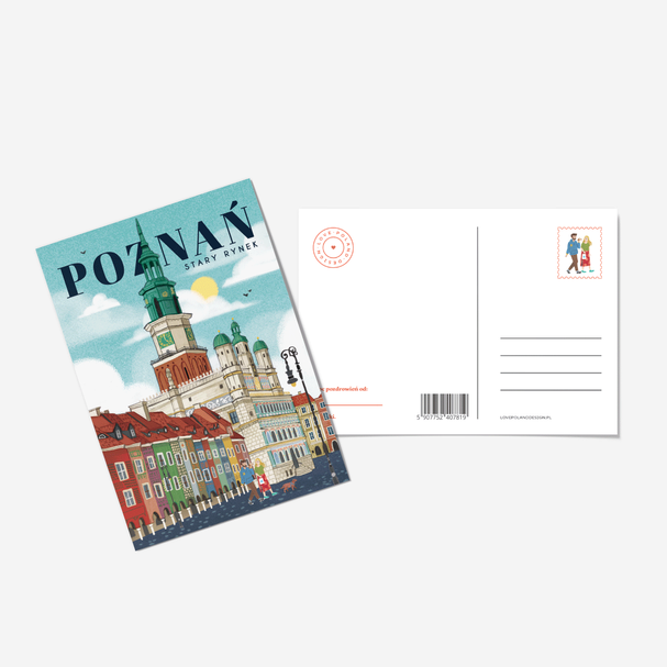 Pocztówka Poznań Stary Rynek