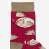 Kids Socks Pierogi Check Magenta