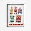Poster Wroclaw Golden Townhouses 50x70