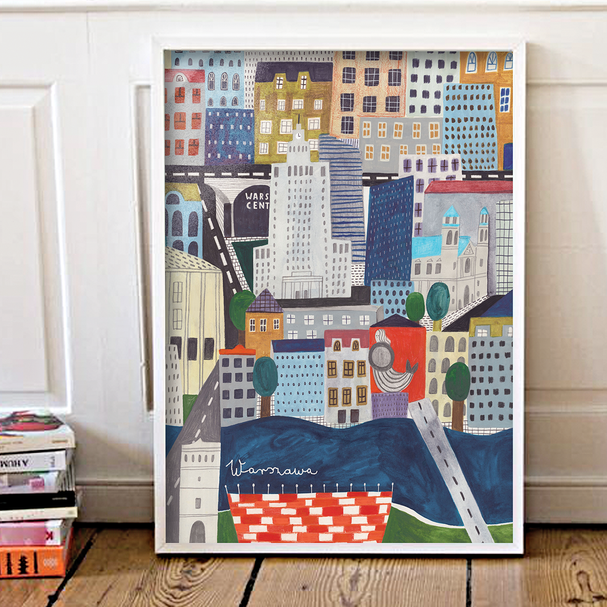 Poster Warsaw Center 50x70