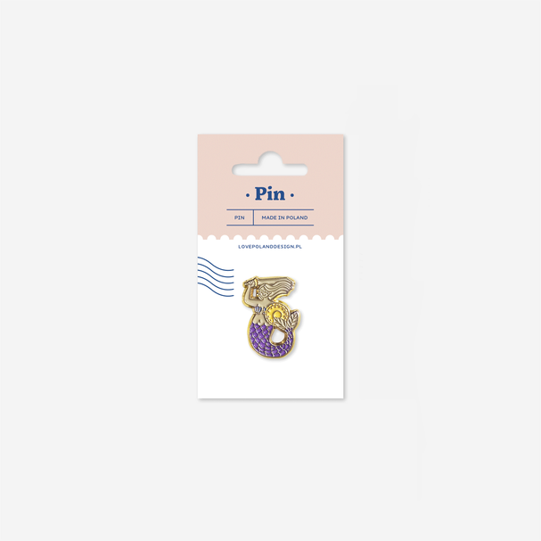 Pin Mermaid Purple