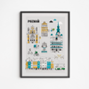 Plakat Poznań Trasa Spacerowa 40x50