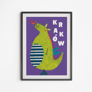 Plakat Kraków Smok Baryłka 50x70