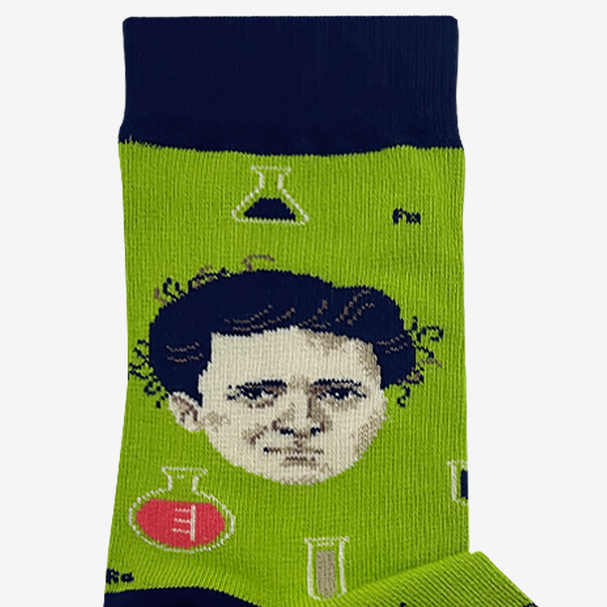 Socks Marie Skłodowska-Curie Face