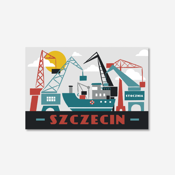 Pocztówka Szczecin Stocznia