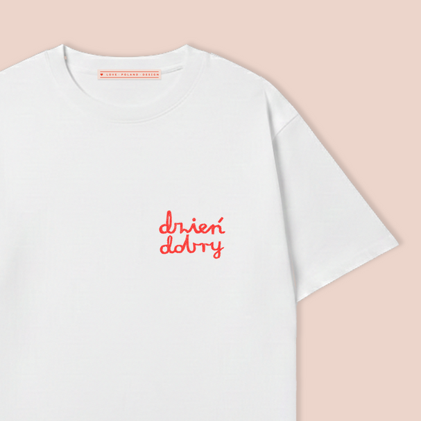 T-shirt Dzień Dobry White