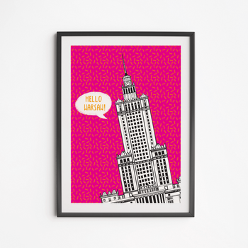 Plakat Pałac Kultury Magenta 30x40
