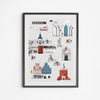 Plakat Szczecin Trasa Spacerowa 50x70