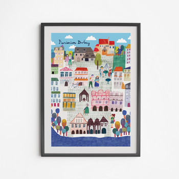 Poster Kazimierz Dolny Market Square 50x70
