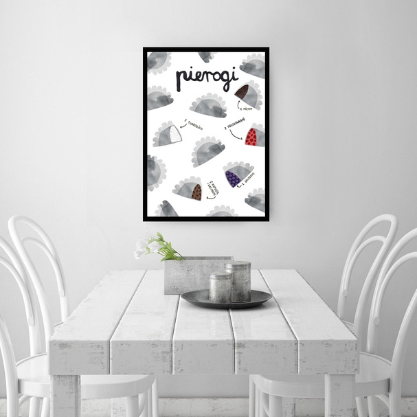 Plakat Pierogi 40x50