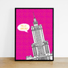Plakat Pałac Kultury Magenta 30x40