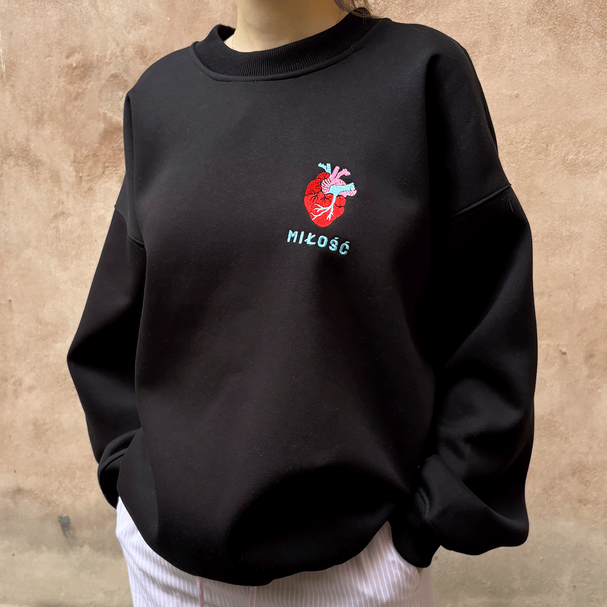 Bluza Miłość Brudny Róż