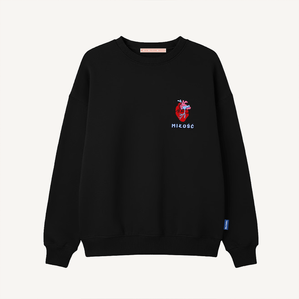 Sweatshirt Miłość Black