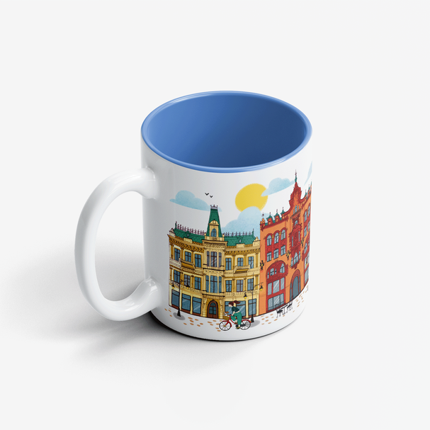 Kubek Ceramiczny Łódź Kamieniczki