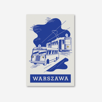 Pocztówka Autobusy i Tramwaje