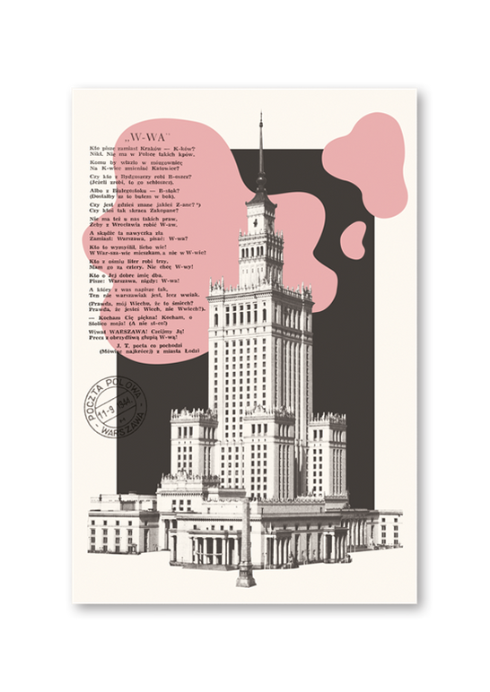 POCZTÓWKA KOLAŻ PAŁAC KULTURY