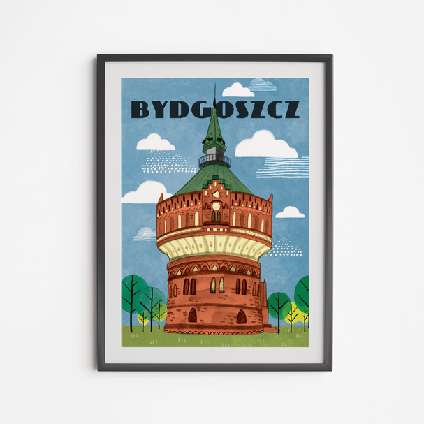 Plakat Bydgoszcz Wieża Ciśnień 50x70