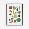 Fruits and Vegetables Poster 21x30