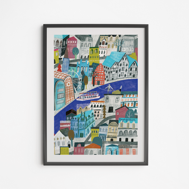 Bydgoszcz Panorama Poster 21x30