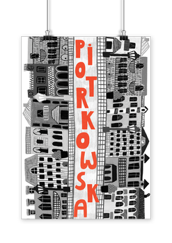 Plakat Łódź Piotrkowska 30x40