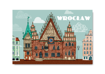 Pocztówka Wrocław Ratusz