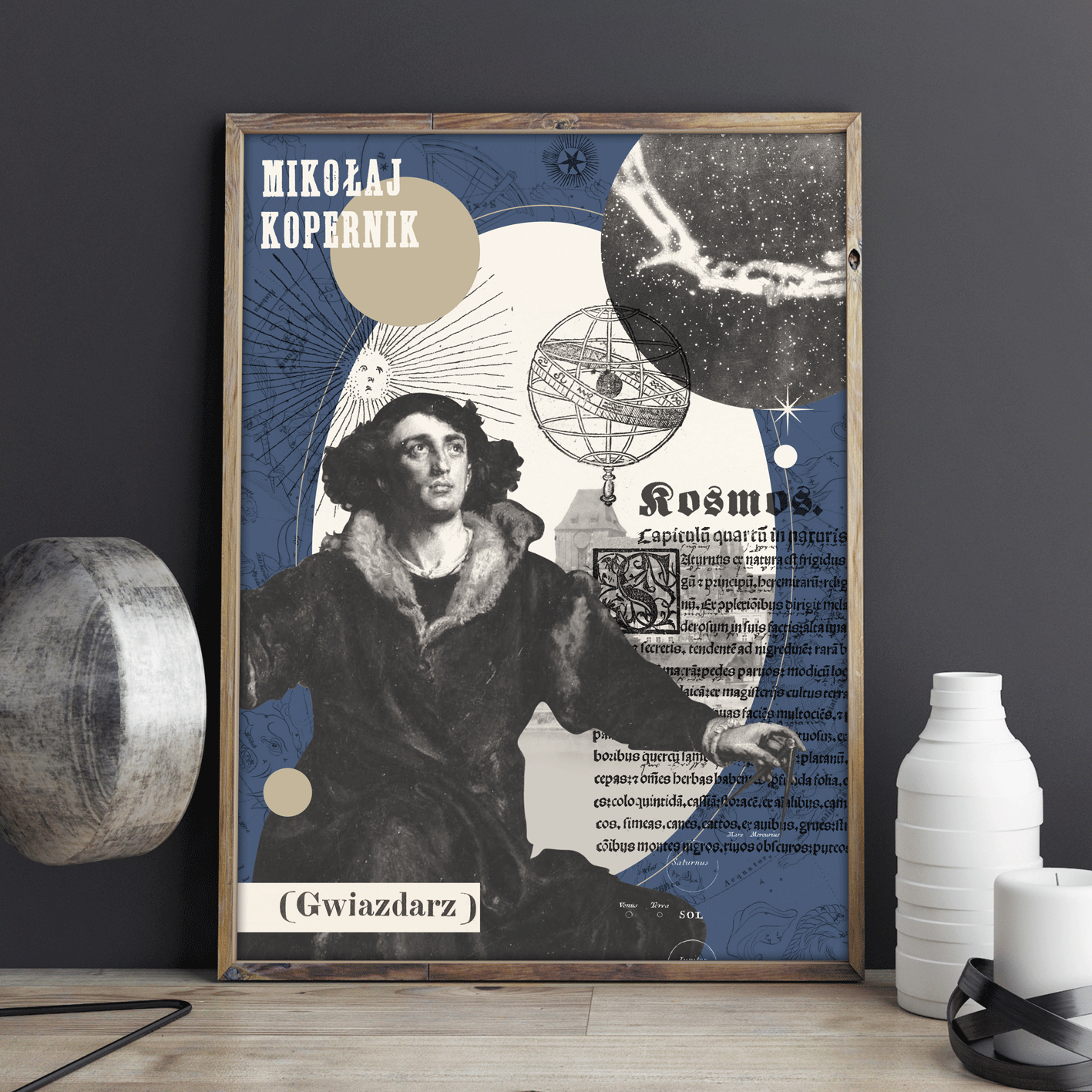 Plakat Kopernik Kolaż 21x30