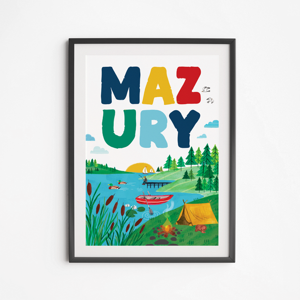 Plakat Mazury Widok 40x50