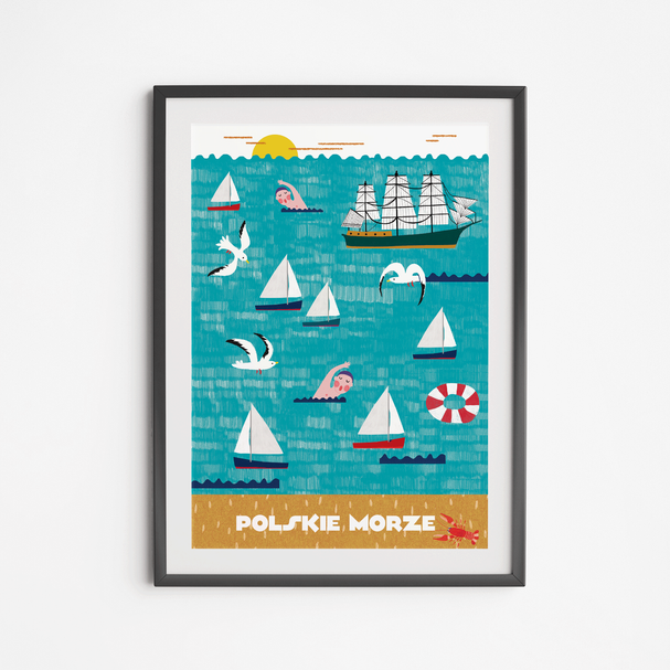 Plakat Polskie Morze 50x70
