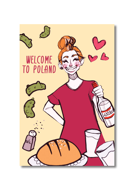 Pocztówka Welcome to Poland - Polskie Powitanie